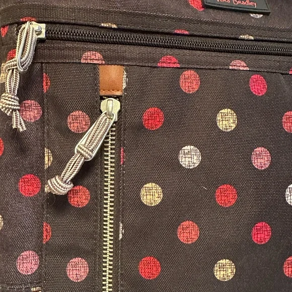 Vera Bradley Black Polka Dot Crossbody Bag - Picture 3 of 10